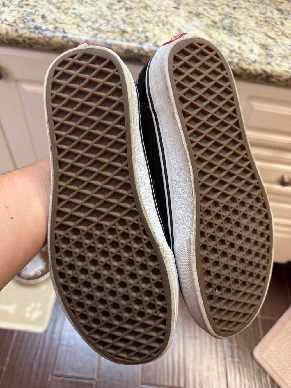 Vans Black and White Low-Top Skate Sneakers - Men - Picture 2 of 3